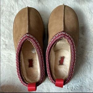UGG Brown and Red Platform Shoes